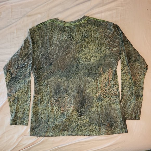 Mossy Oak Pursuits Long Sleeve Shirt Camouflage 100% Cotton Size Large - Picture 4 of 4